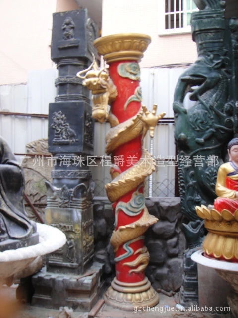 欧式玻璃钢罗马柱雕塑 家俱装饰雕塑 ,广州市番禺区石壁程爵雕塑工艺品厂